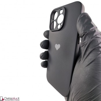 Švelnus silikoninis dėklas - juodas (Apple Iphone 14 Pro)